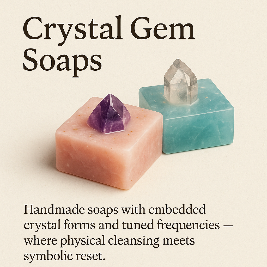 Crystal gem soap bars